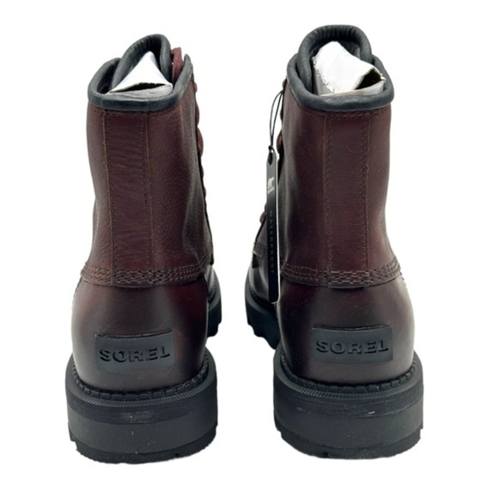 Sorel Mad Brick Six Chukka Waterproof Leather Rain Boots Redwood NIB Mens - Picture 5 of 16